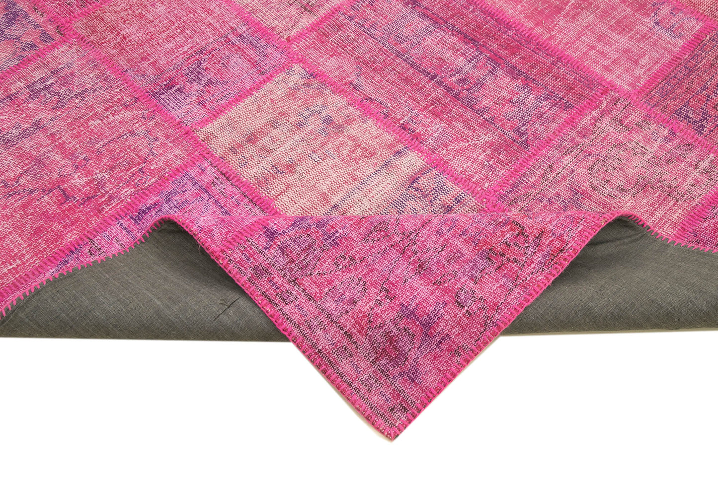 7x10 Pink Patchwork Rug - 31627