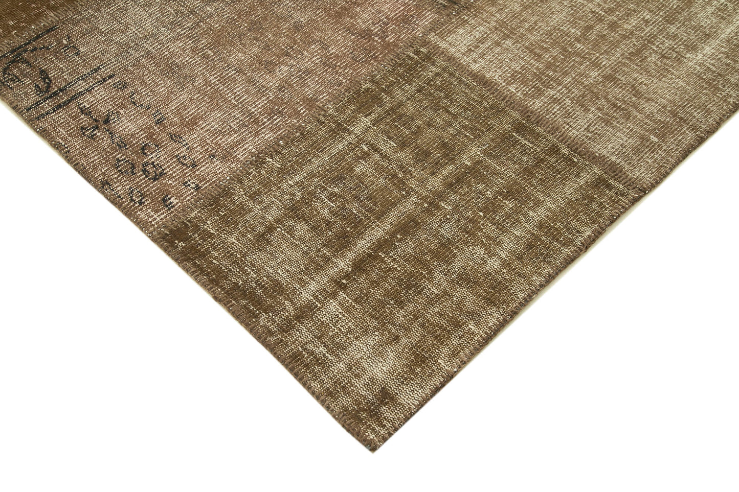 7x10 Brown Patchwork Rug - 31631