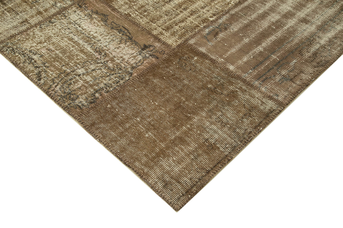 6x10 Brown Patchwork Rug - 31632