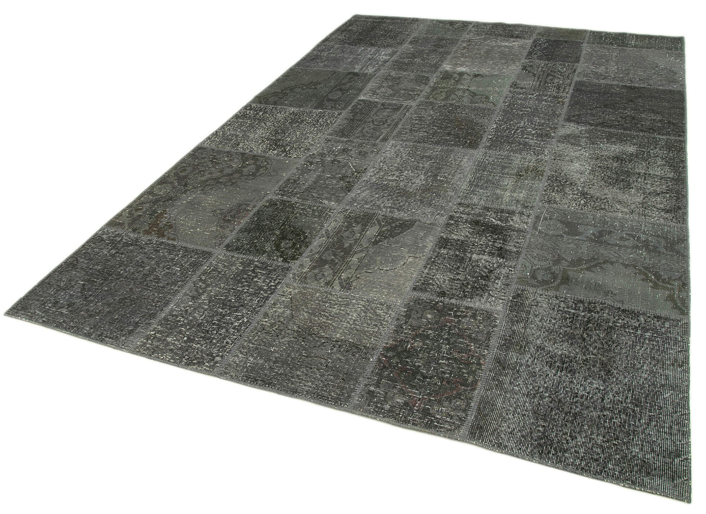 7x10 Grey Patchwork Rug - 31641