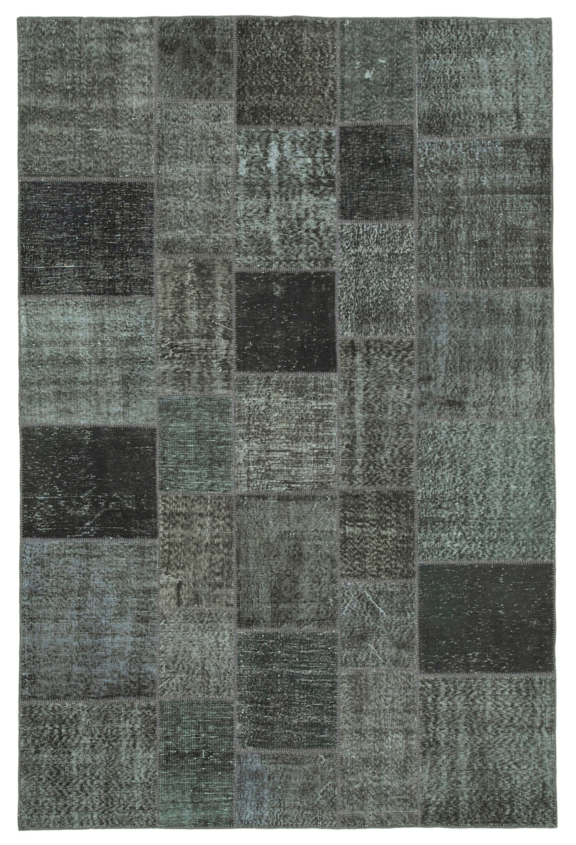 7x10 Grey Patchwork Rug - 31642