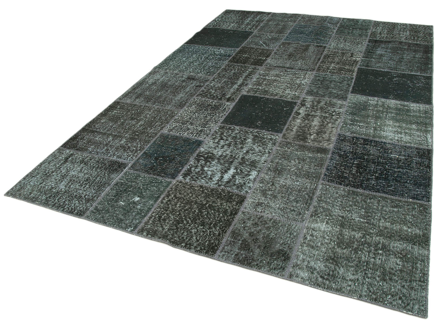 7x10 Grey Patchwork Rug - 31642