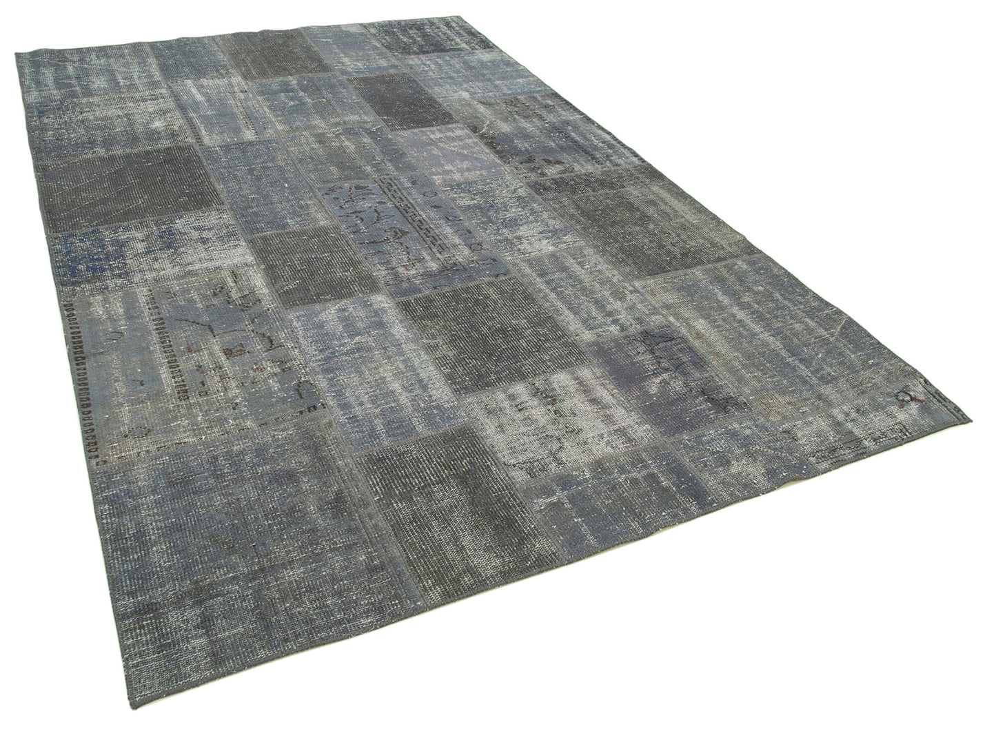 6x10 Grey Patchwork Rug - 31666