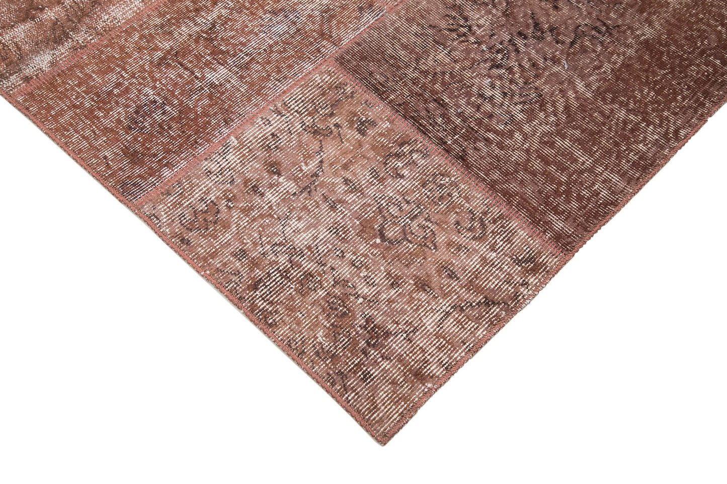 6x10 Brown Patchwork Rug - 31672