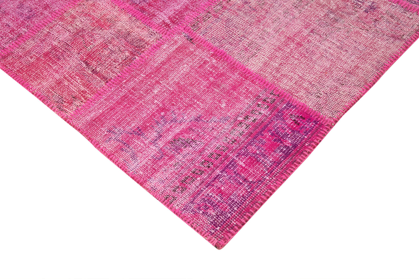 7x10 Pink Patchwork Rug - 31676