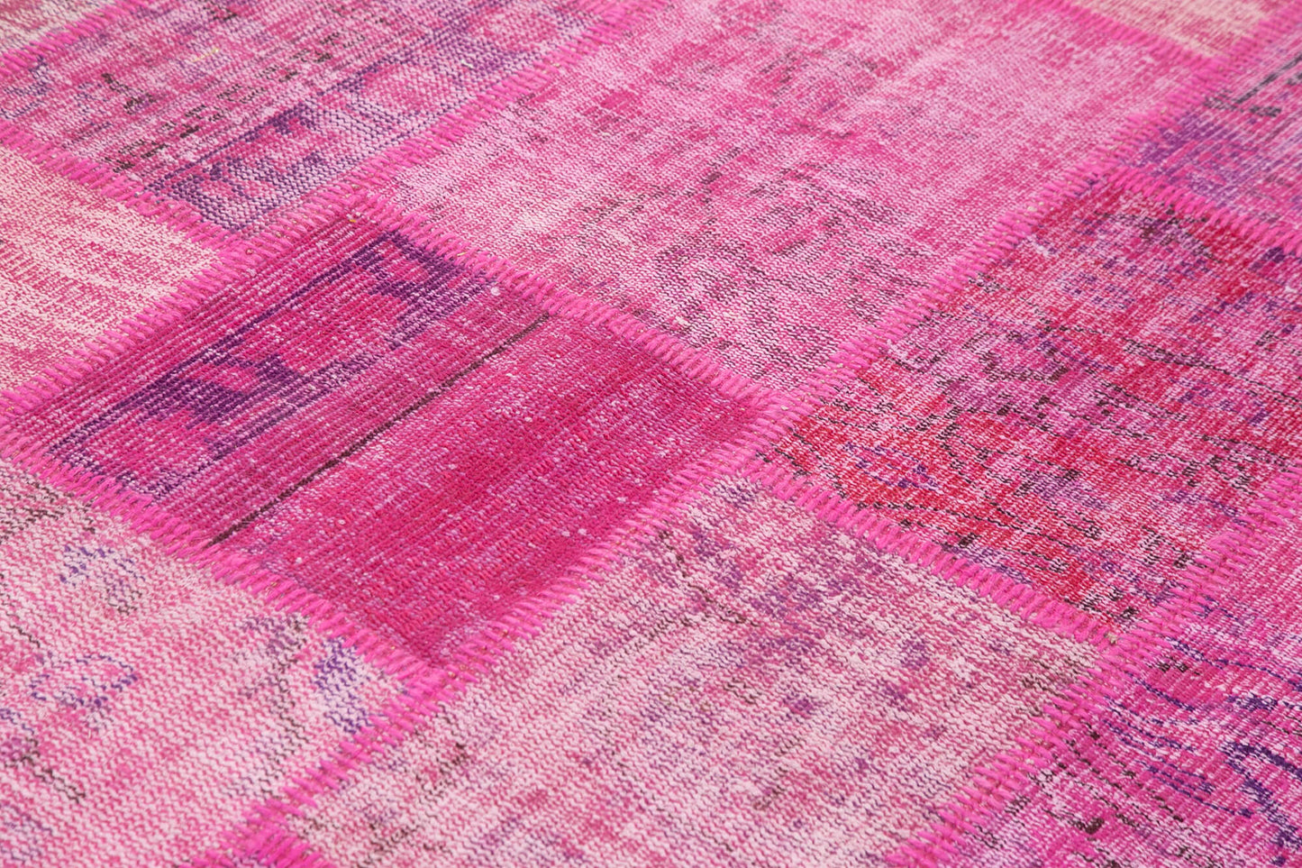 7x10 Pink Patchwork Rug - 31676