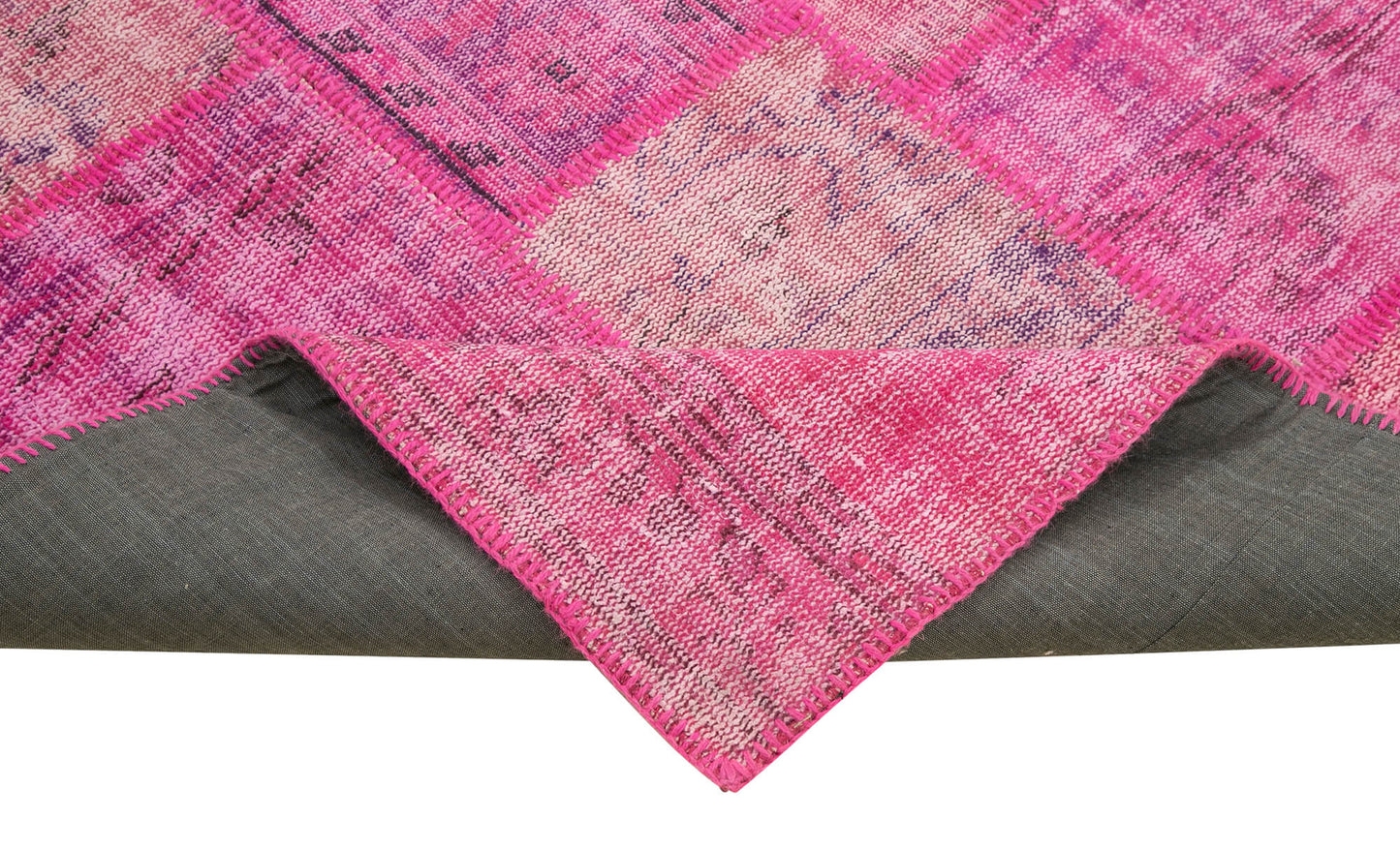 7x10 Pink Patchwork Rug - 31676