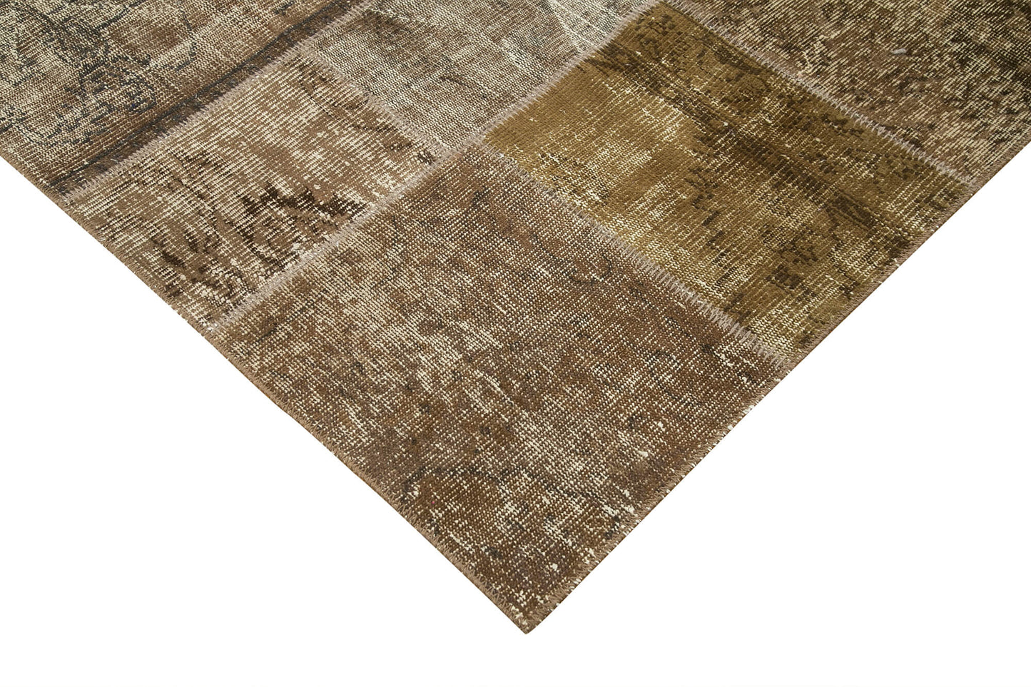 6x10 Brown Patchwork Rug - 31677