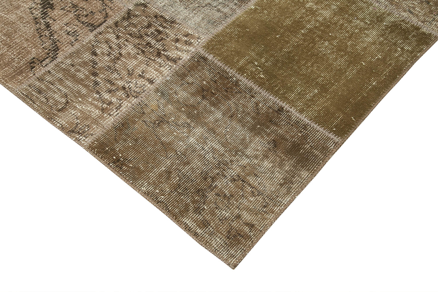 6x10 Brown Patchwork Rug - 31678