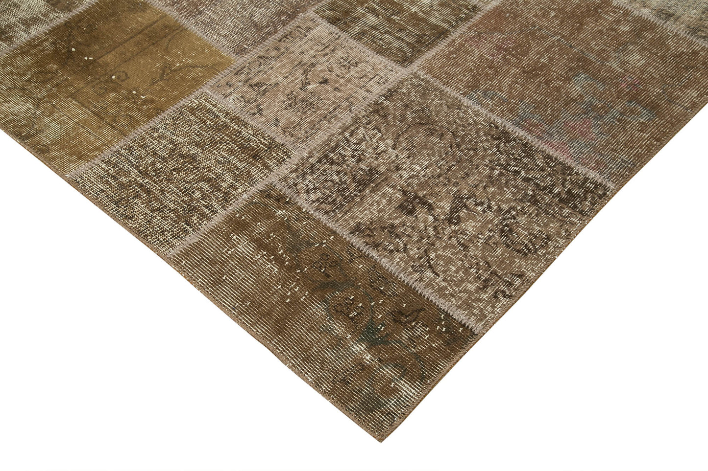 6x10 Brown Patchwork Rug - 31679