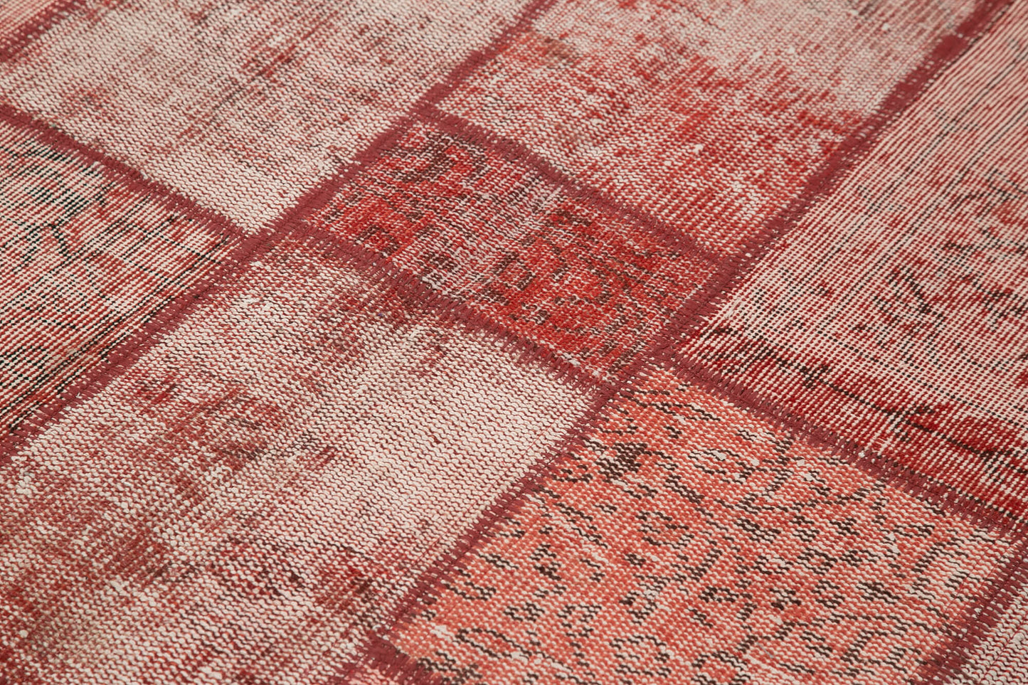 5x6 Red Patchwork Rug - 31695