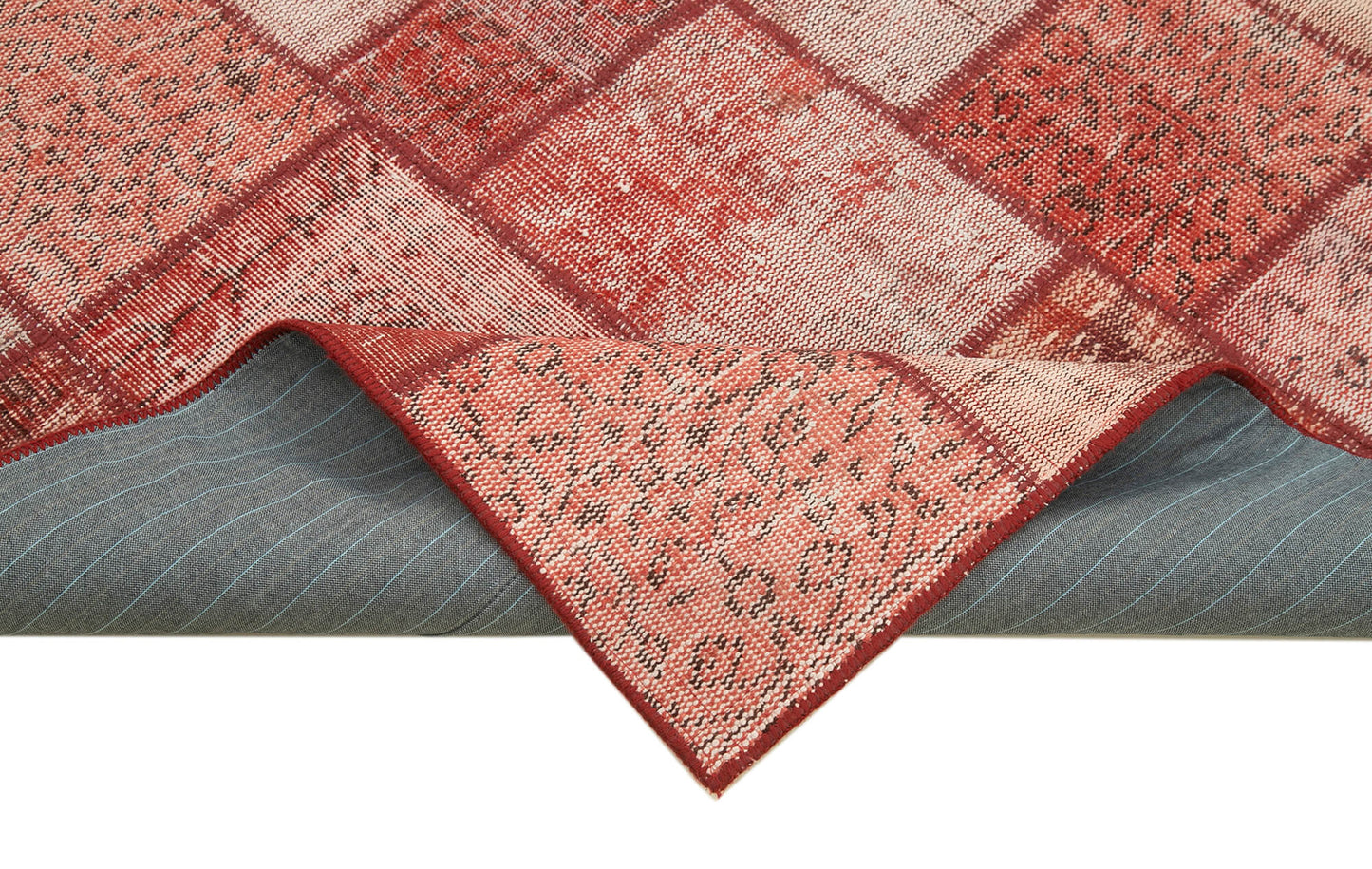 5x6 Red Patchwork Rug - 31695