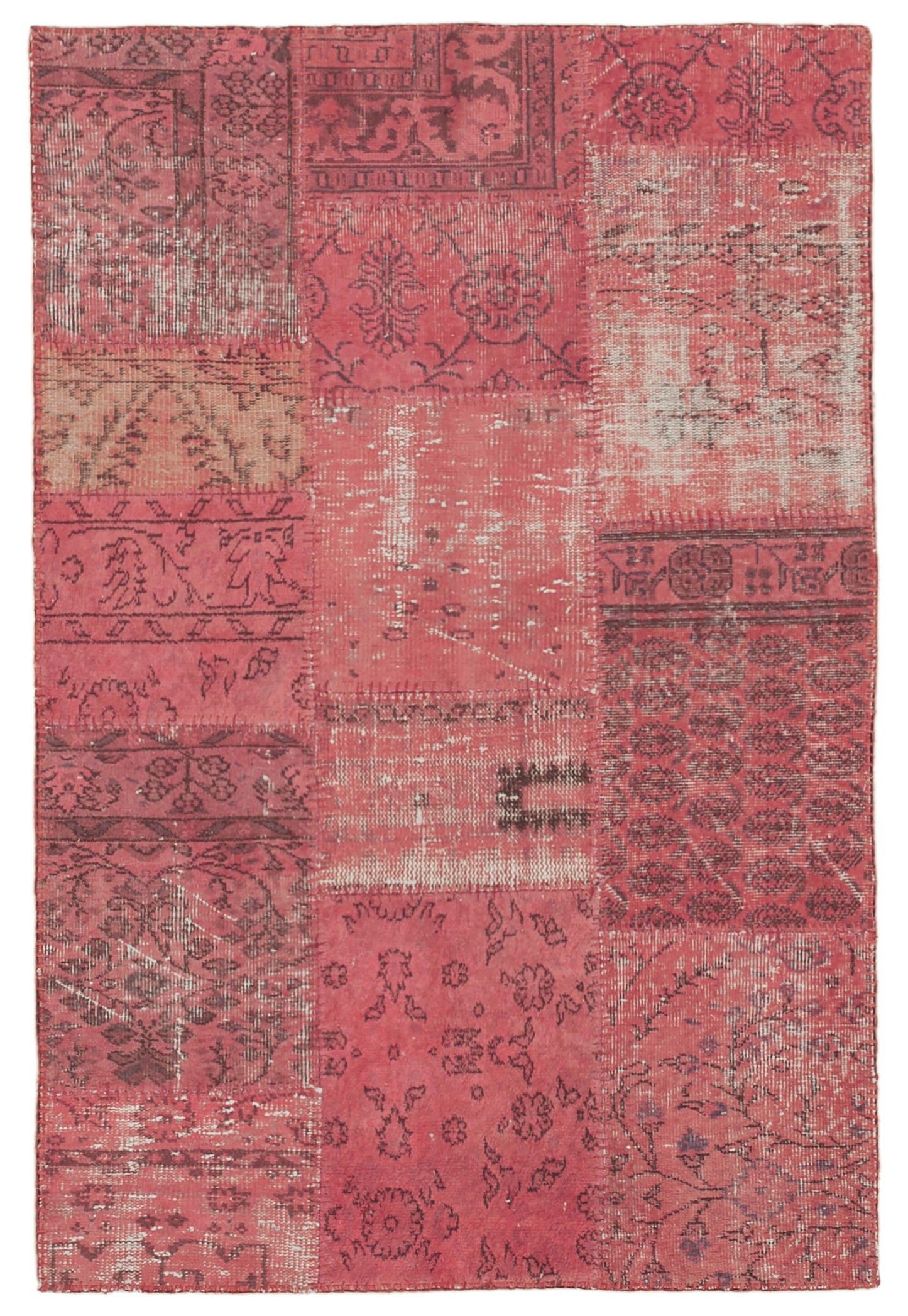 4x6 Pink Patchwork Rug - 31711