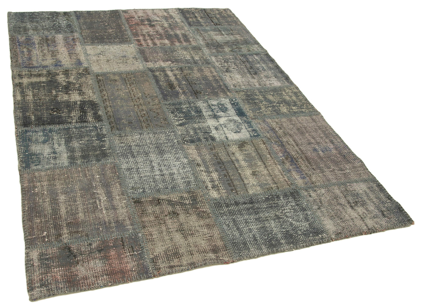 5x7 Grey Patchwork Rug - 31722