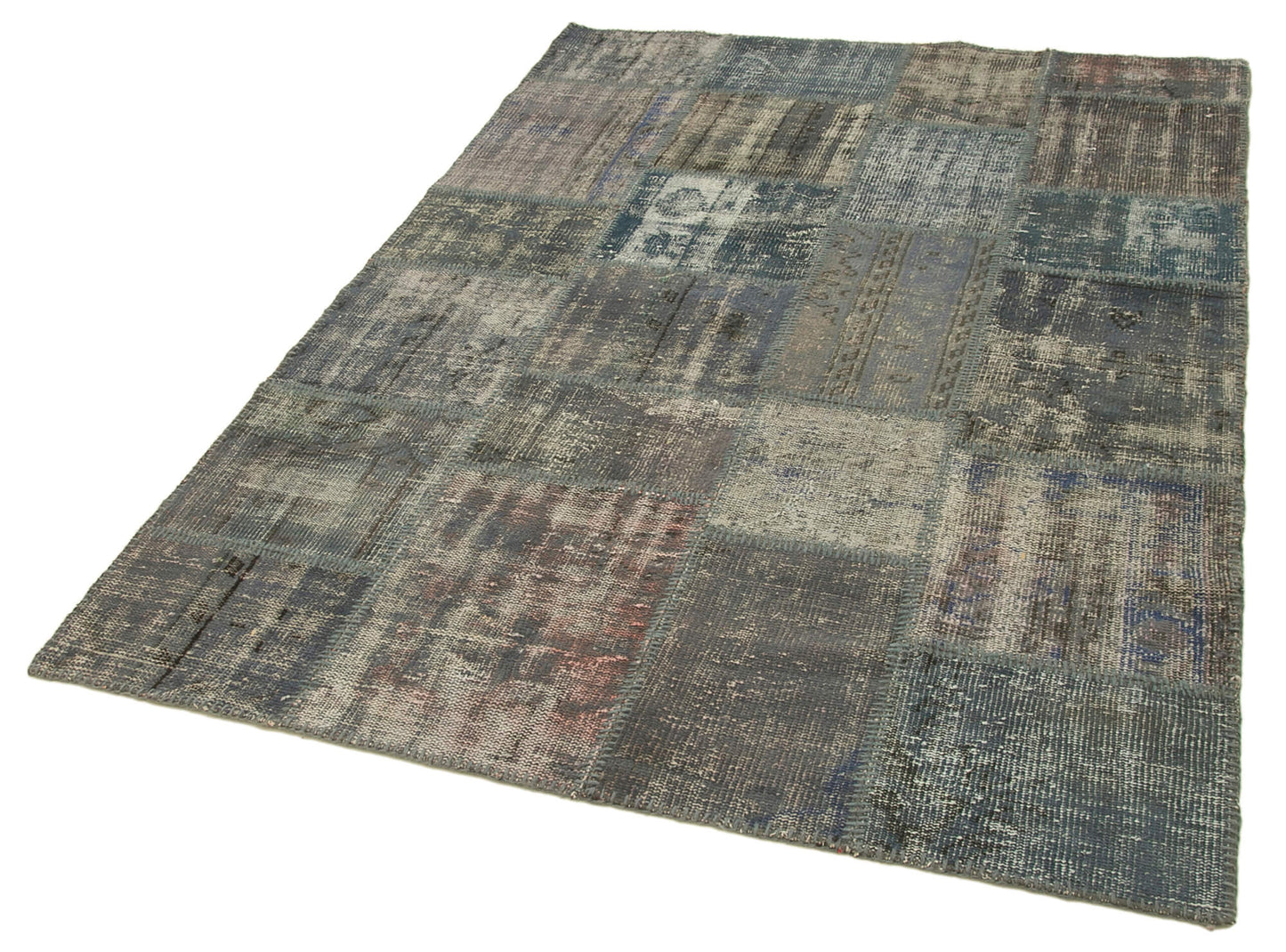 5x7 Grey Patchwork Rug - 31722