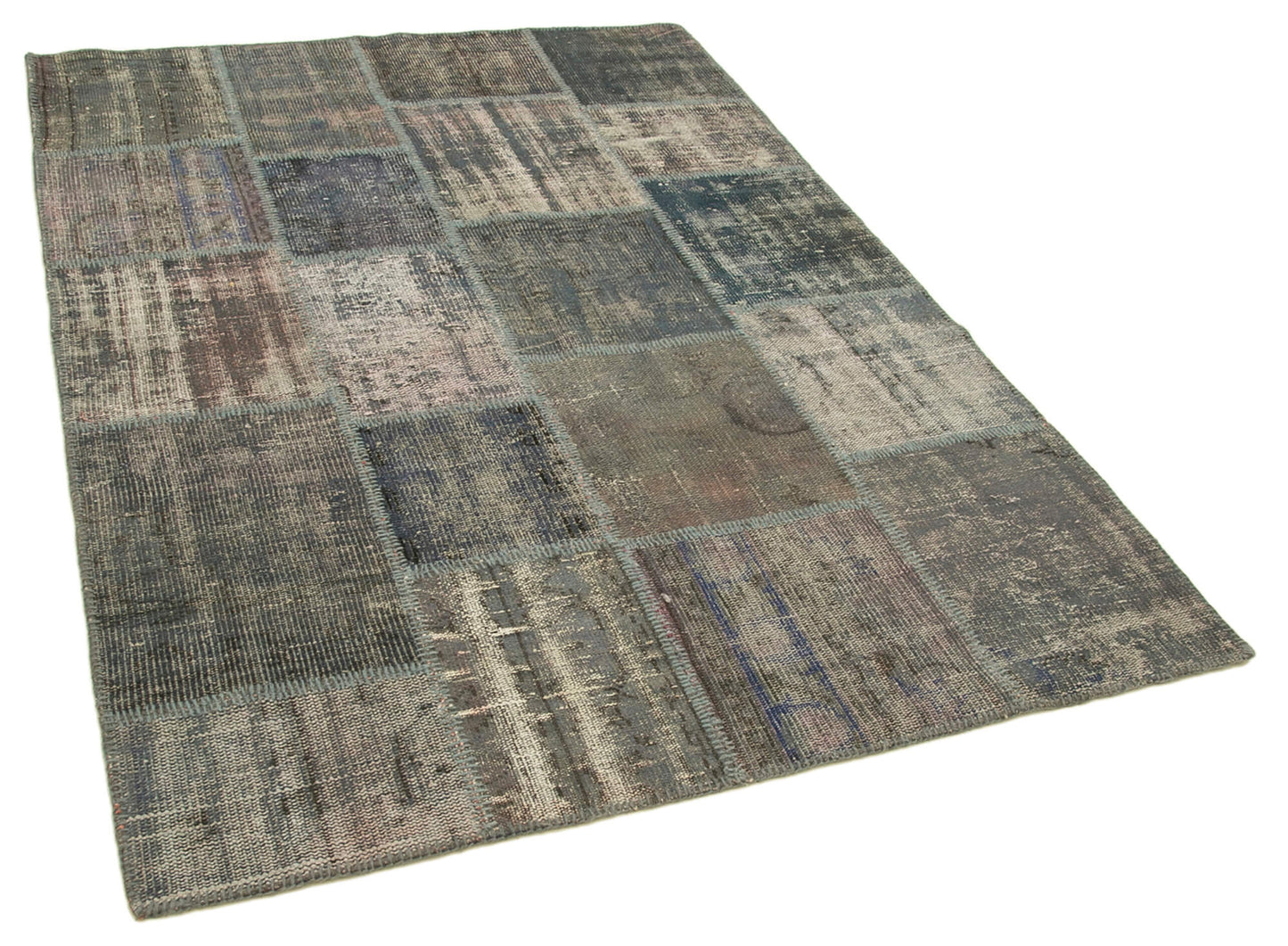 5x7 Grey Patchwork Rug - 31724