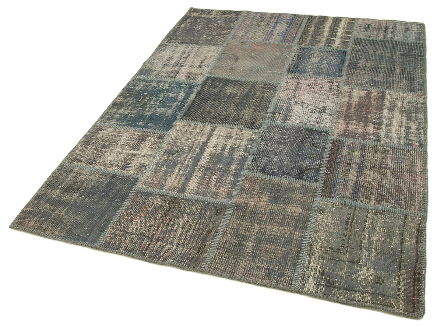 5x7 Grey Patchwork Rug - 31724