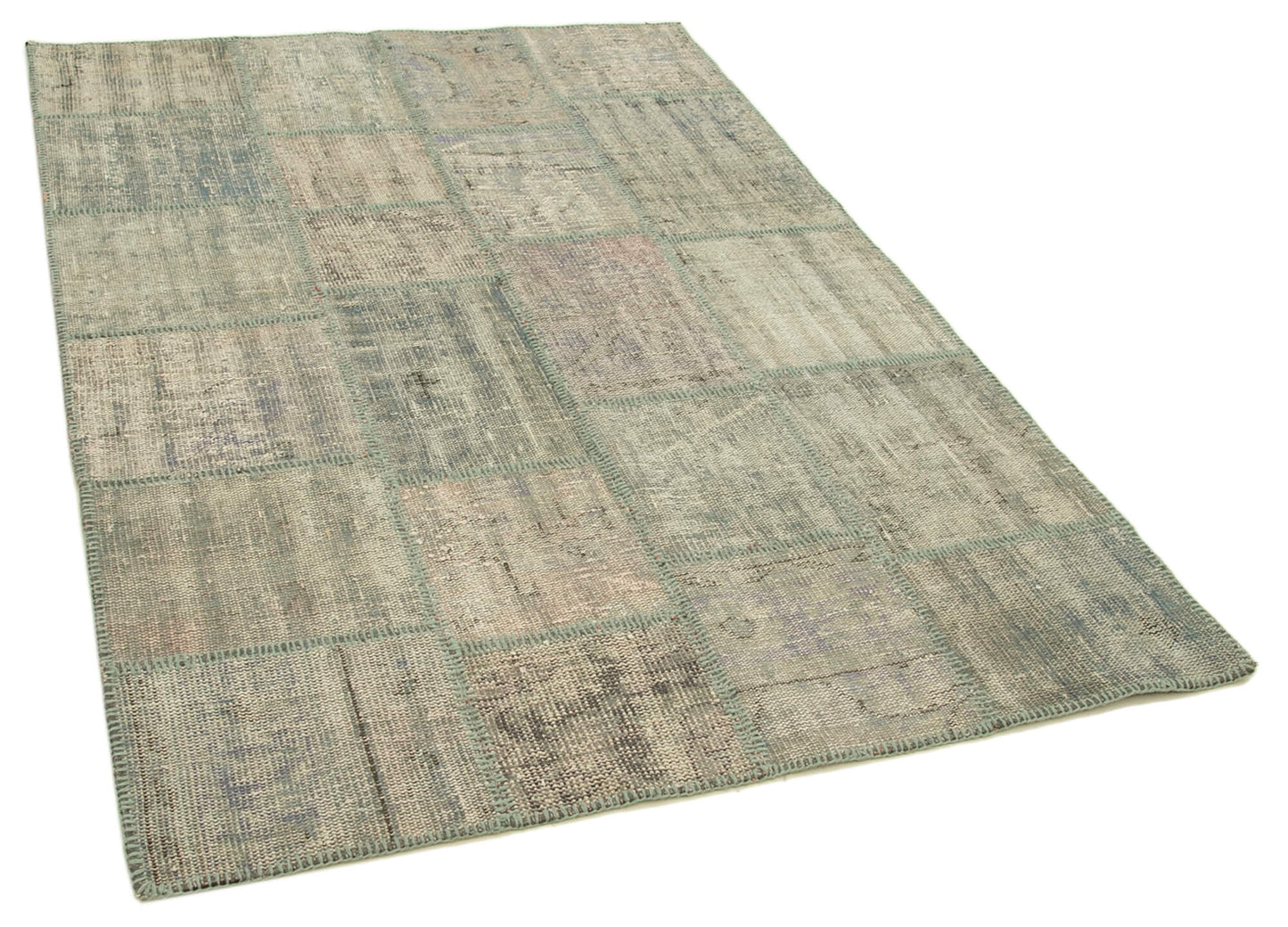 5x7 Grey Patchwork Rug - 31728