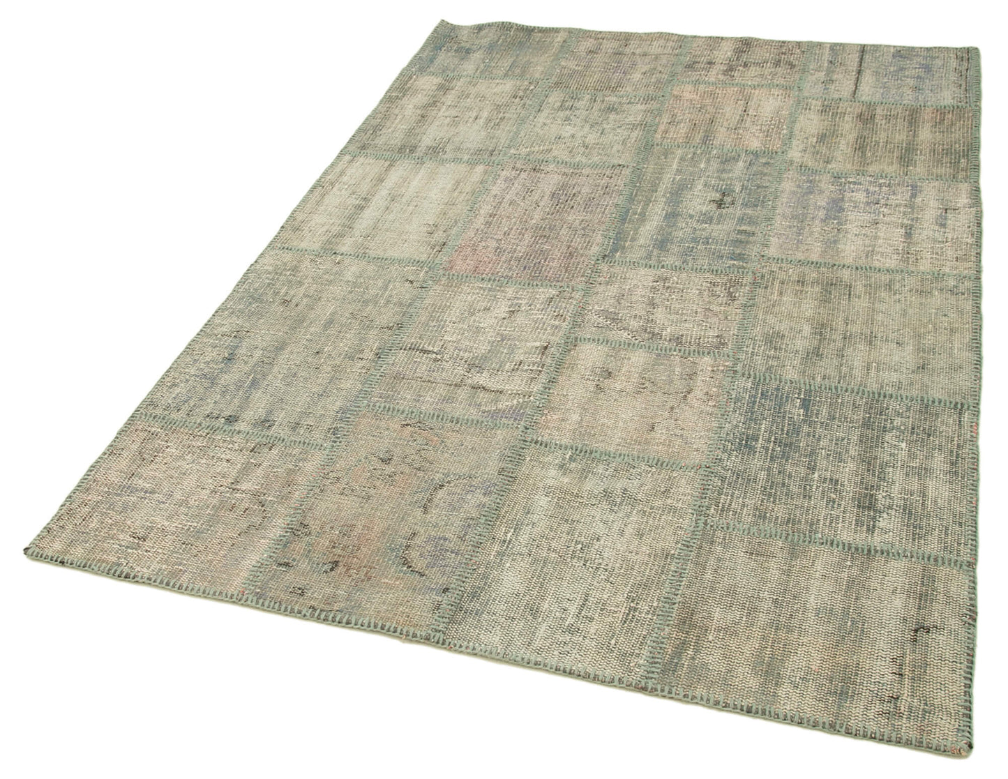 5x7 Grey Patchwork Rug - 31728