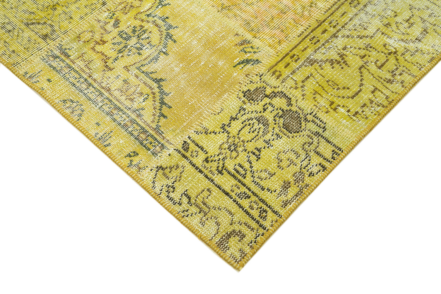 4x6 Yellow Patchwork Rug - 31732