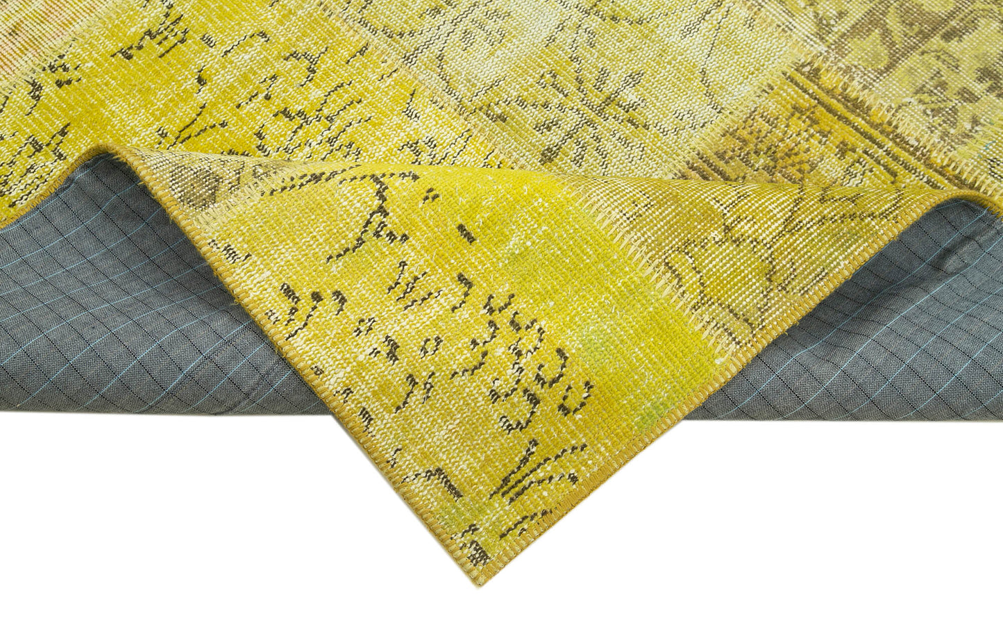 4x6 Yellow Patchwork Rug - 31732