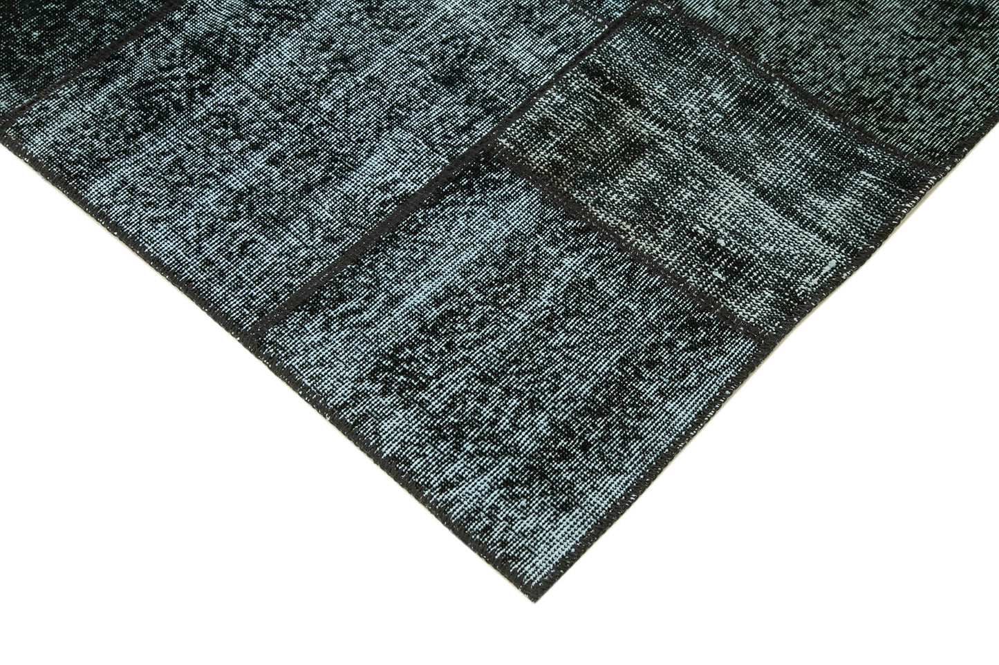 5x7 Black Patchwork Rug - 31733