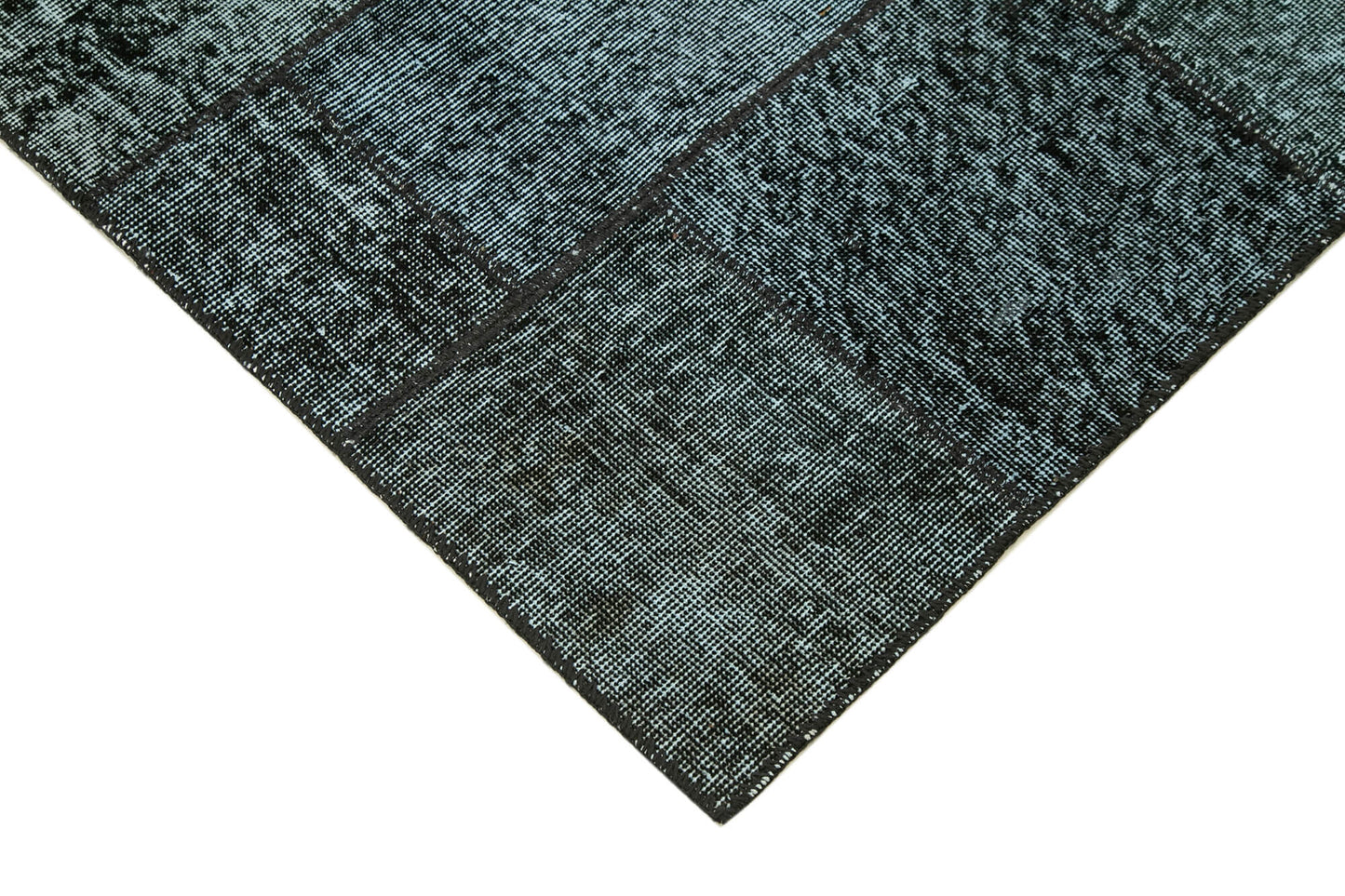 4x7 Black Patchwork Rug - 31734