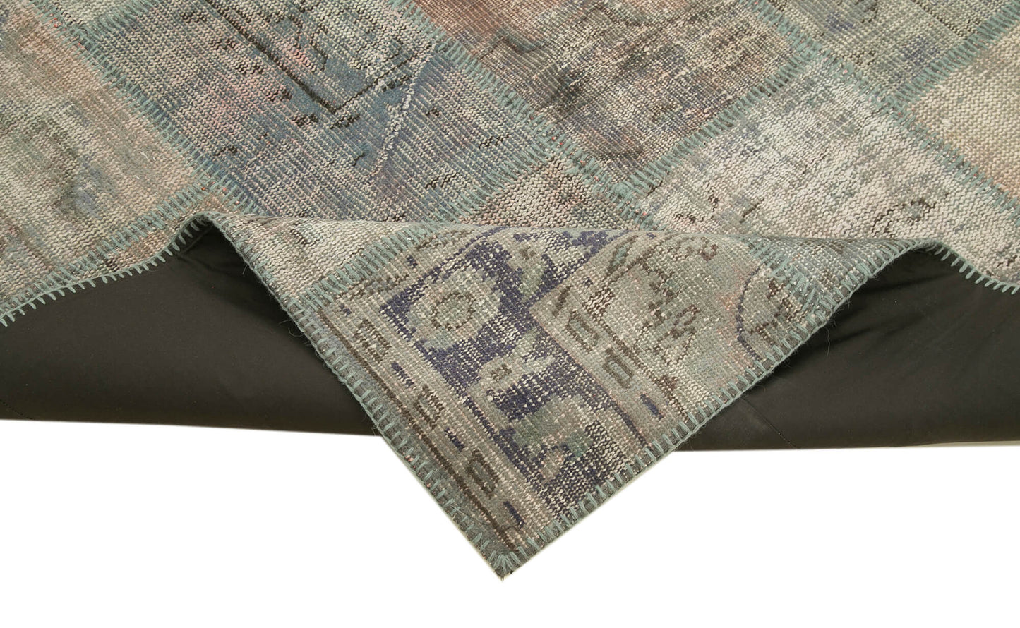 4x7 Grey Patchwork Rug - 31748