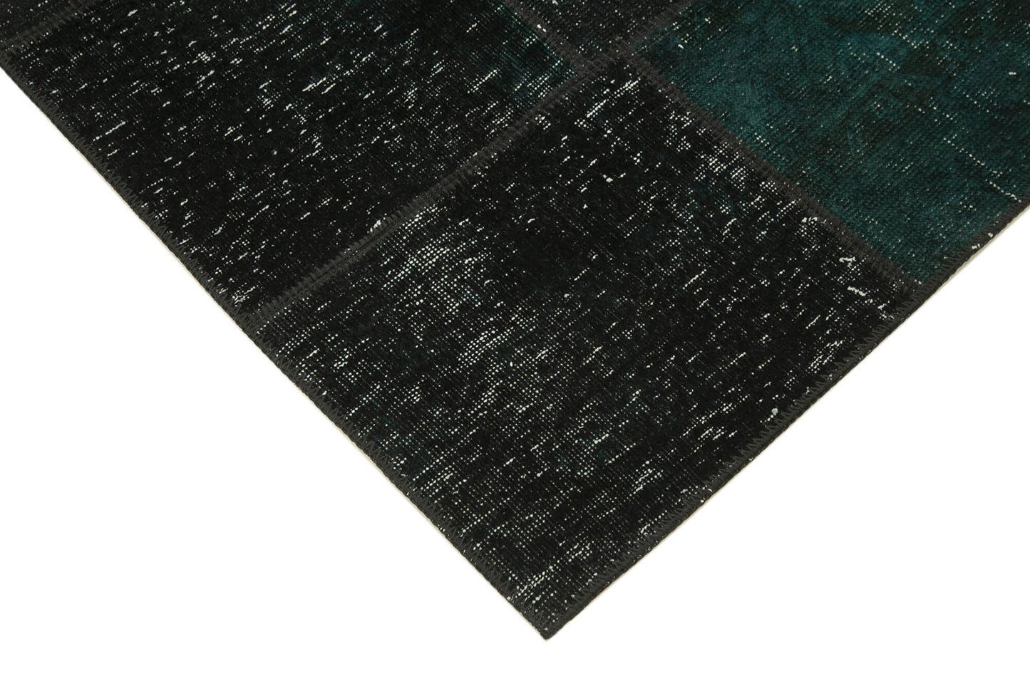 5x7 Black Patchwork Rug - 31763