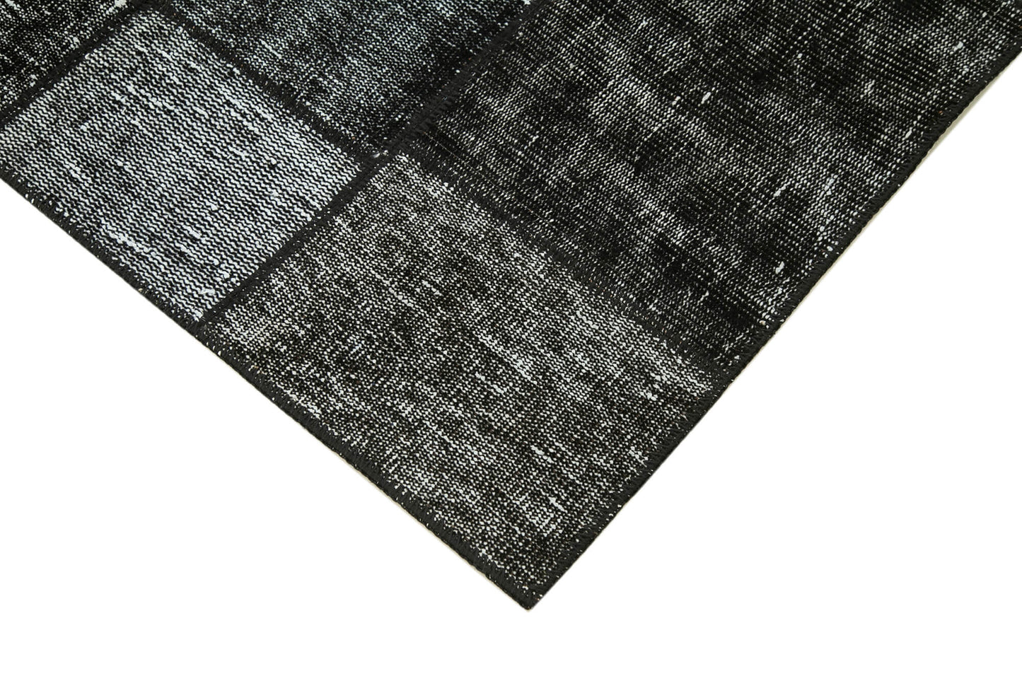 4x7 Black Patchwork Rug - 31765