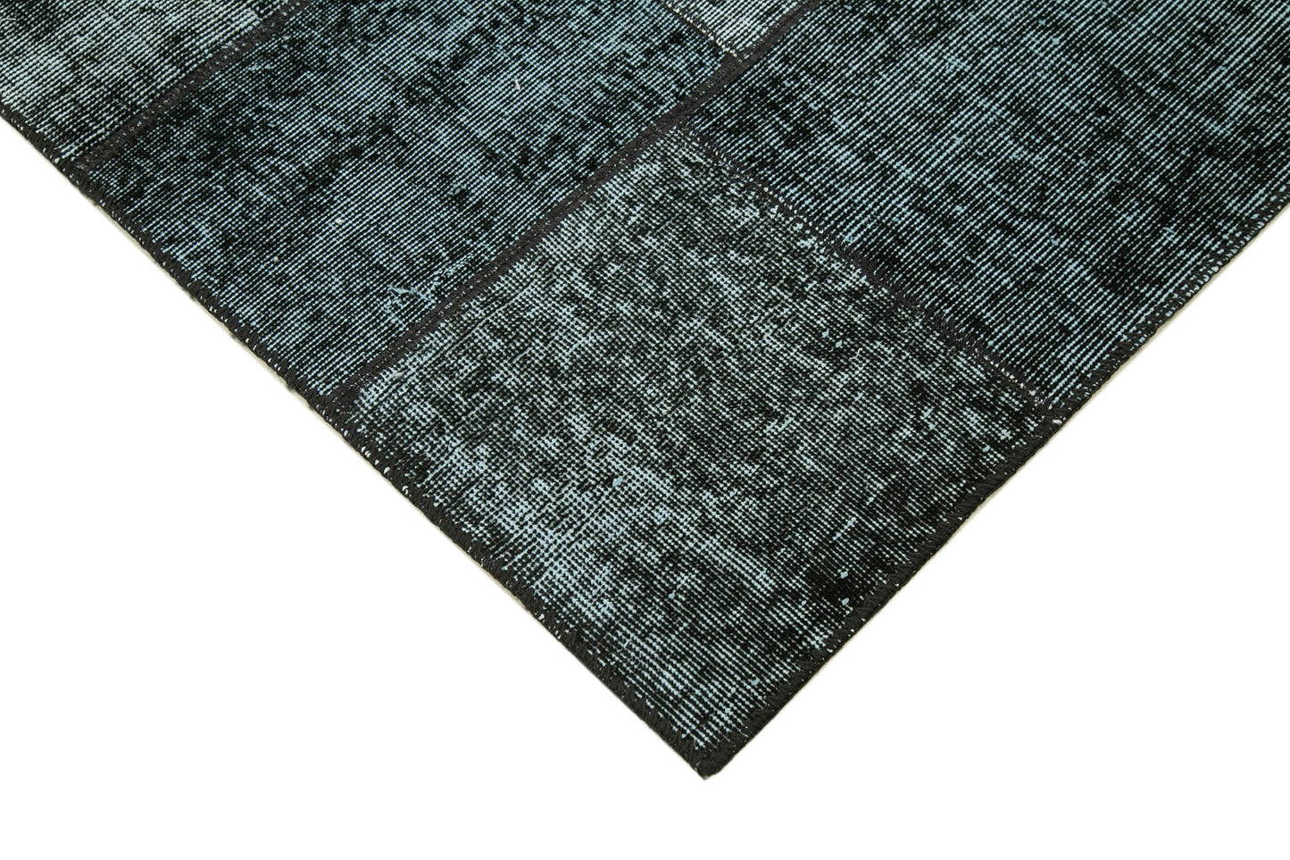 4x7 Black Patchwork Rug - 31776