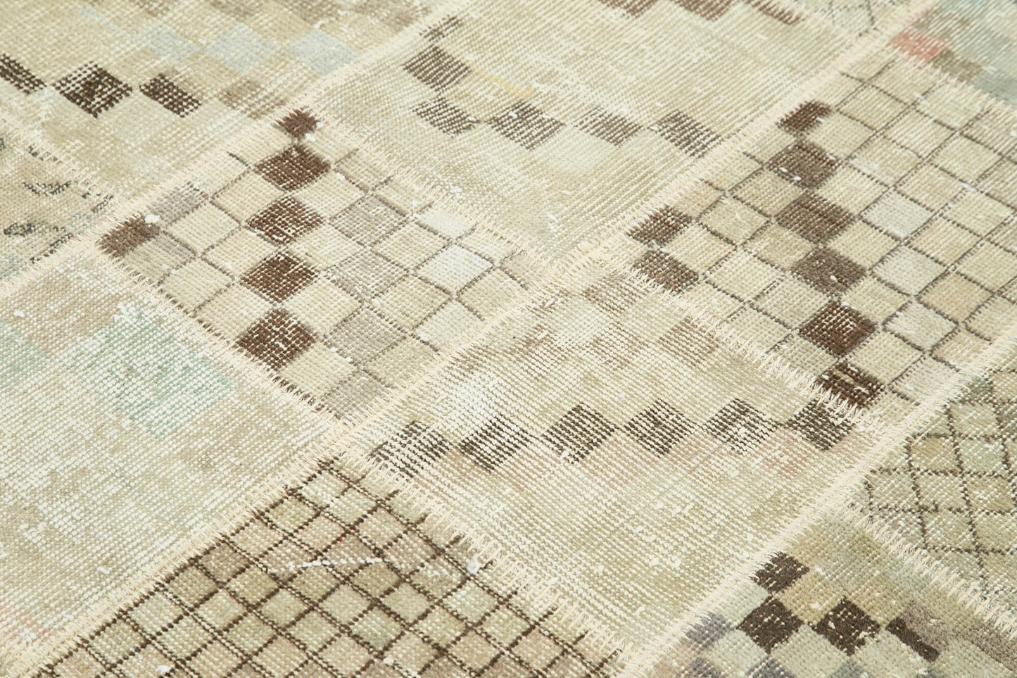 4x6 Beige Patchwork Rug - 31784