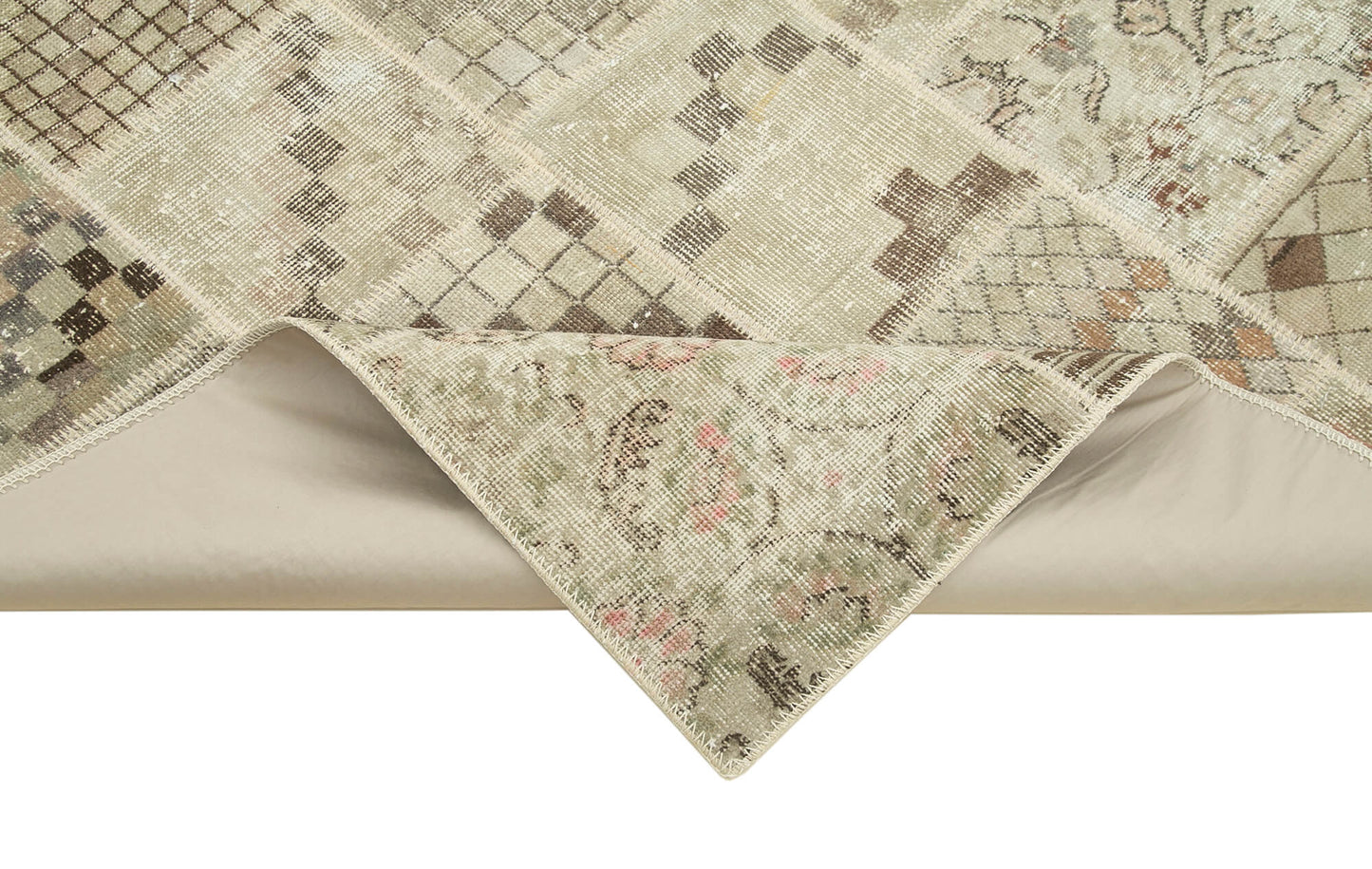 4x6 Beige Patchwork Rug - 31784