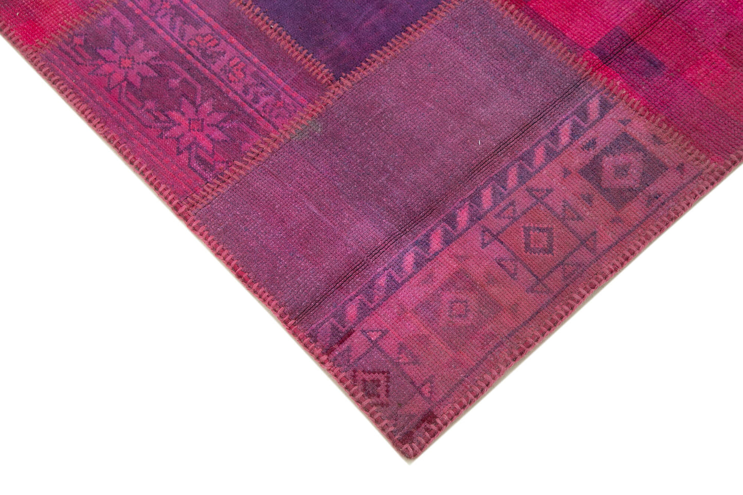 6x8 Pink Patchwork Rug - 31800