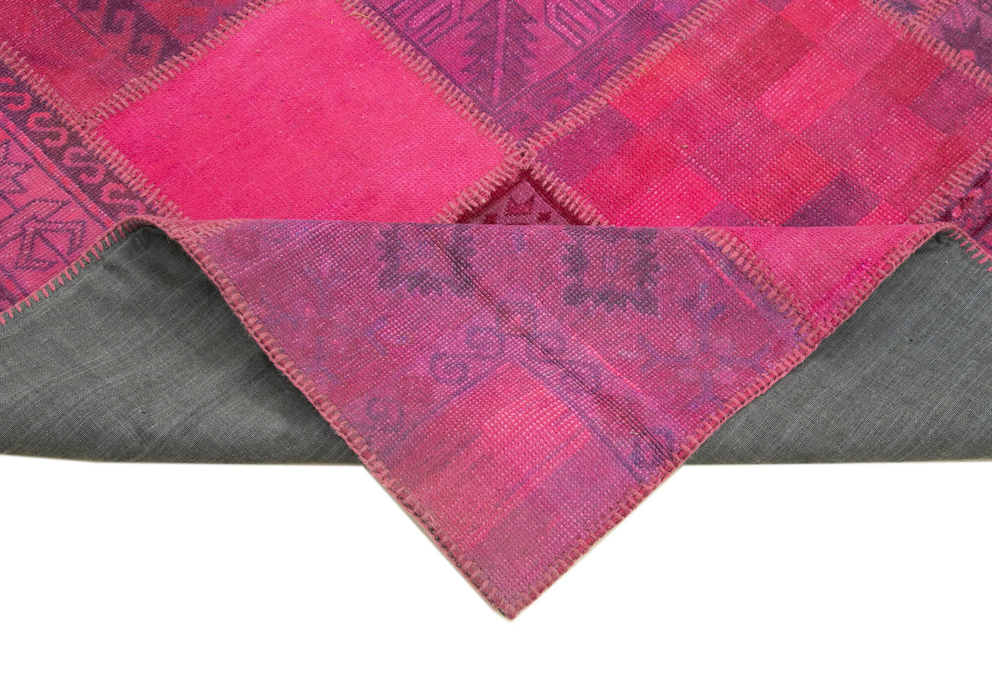 6x8 Pink Patchwork Rug - 31800