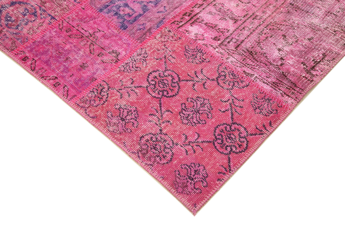 6x8 Pink Patchwork Rug - 31802