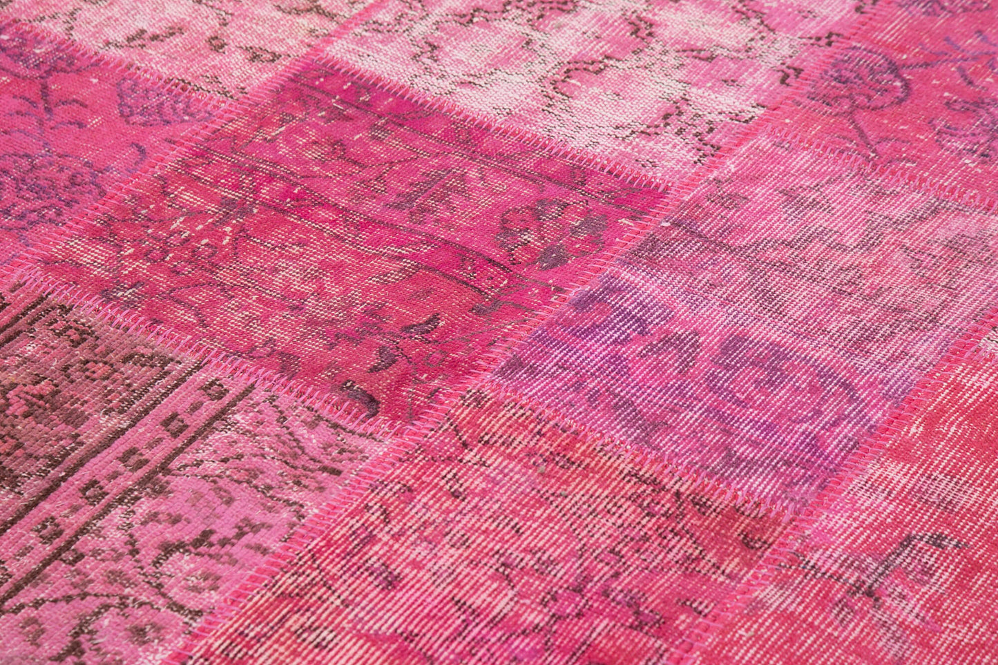 6x8 Pink Patchwork Rug - 31802