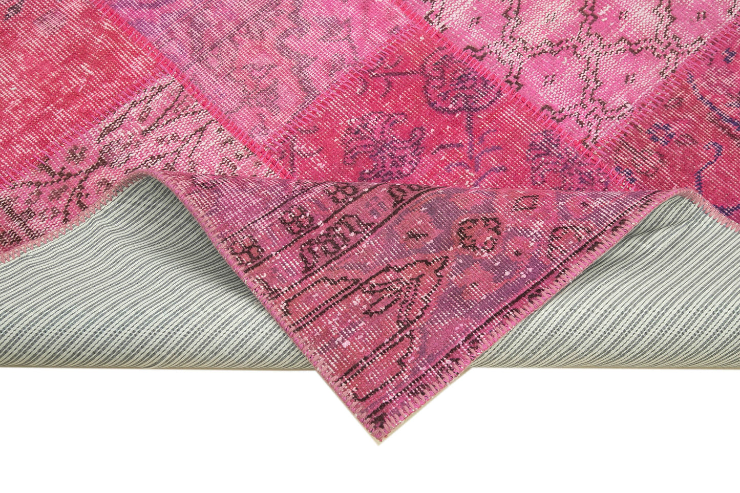 6x8 Pink Patchwork Rug - 31802