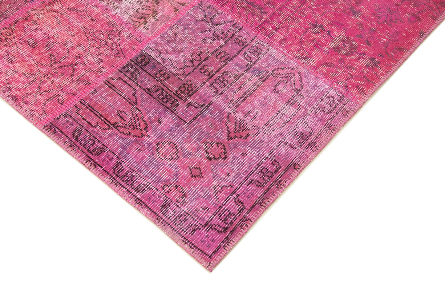 6x8 Pink Patchwork Rug - 31803