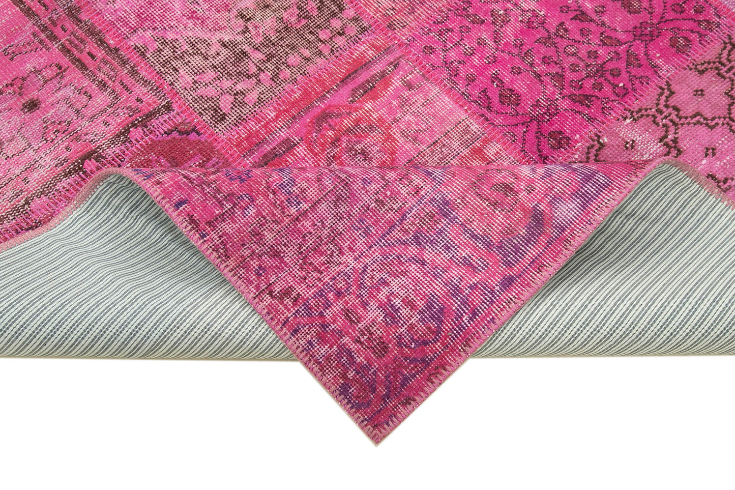 6x8 Pink Patchwork Rug - 31803