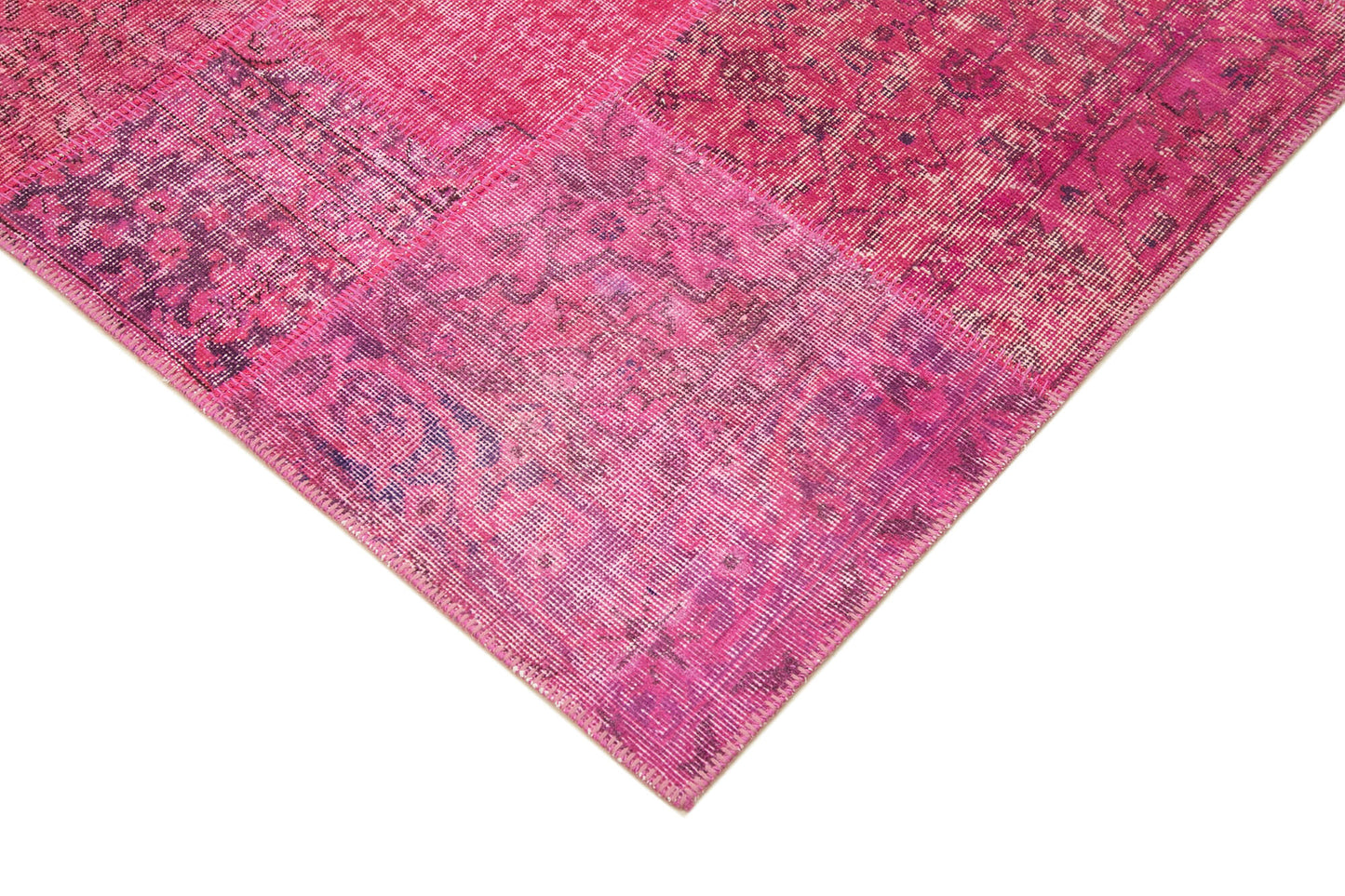 6x8 Pink Patchwork Rug - 31807