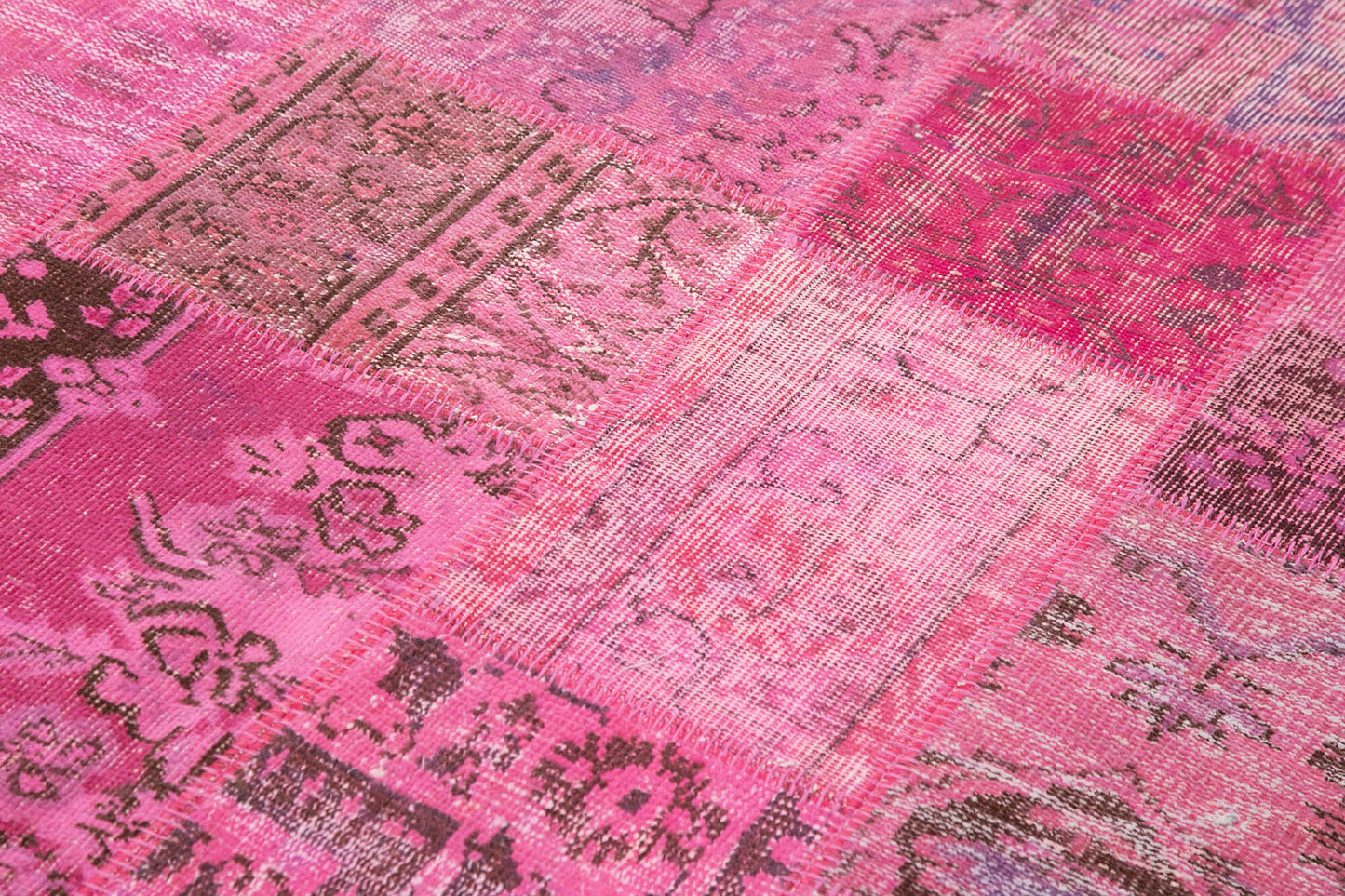 6x8 Pink Patchwork Rug - 31807