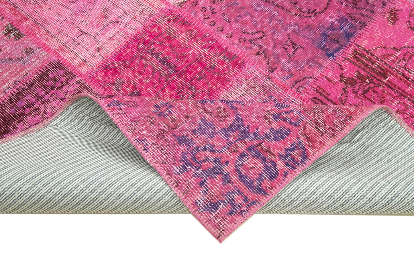 6x8 Pink Patchwork Rug - 31807