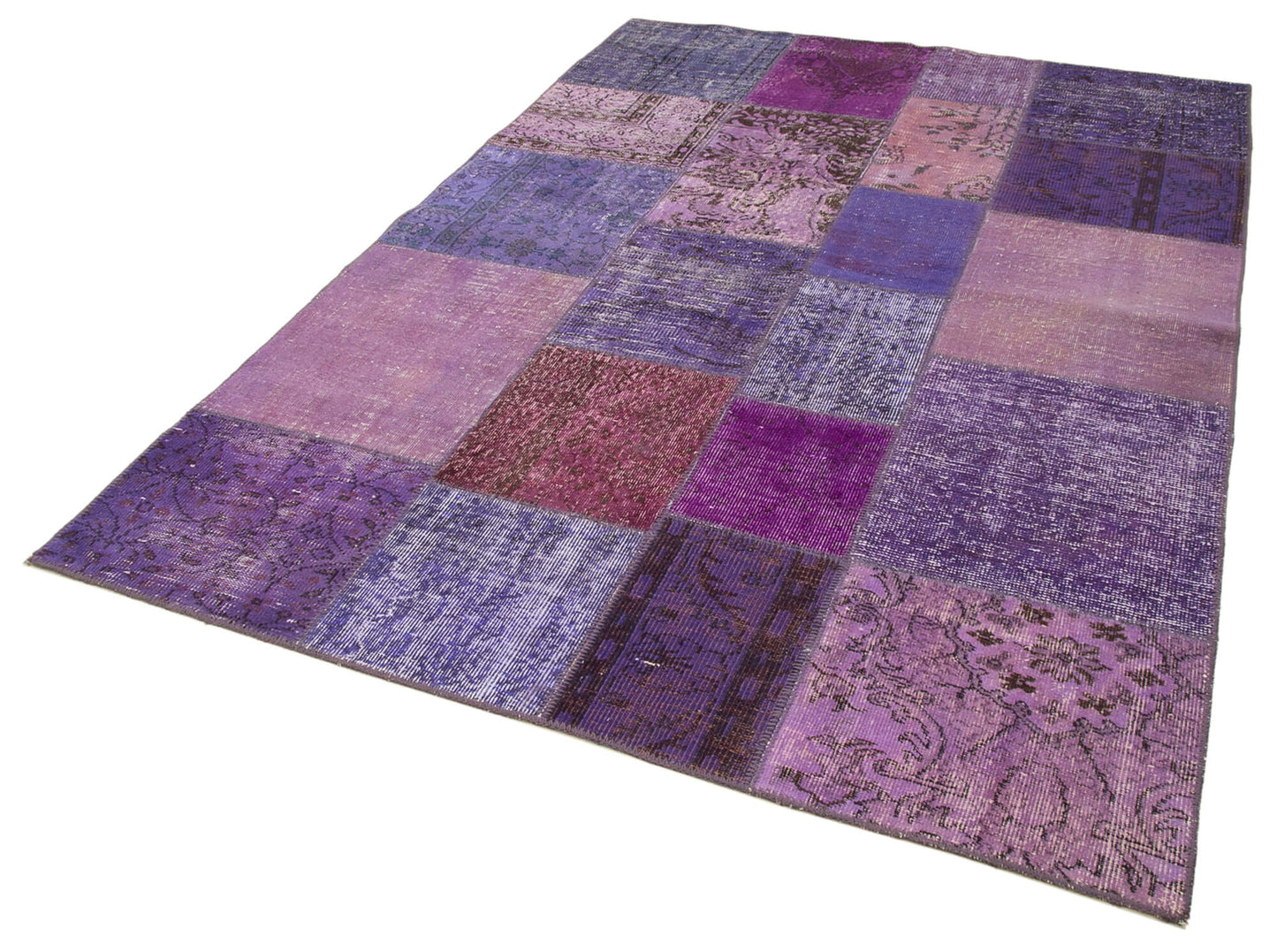 6x8 Purple Patchwork Rug - 31810