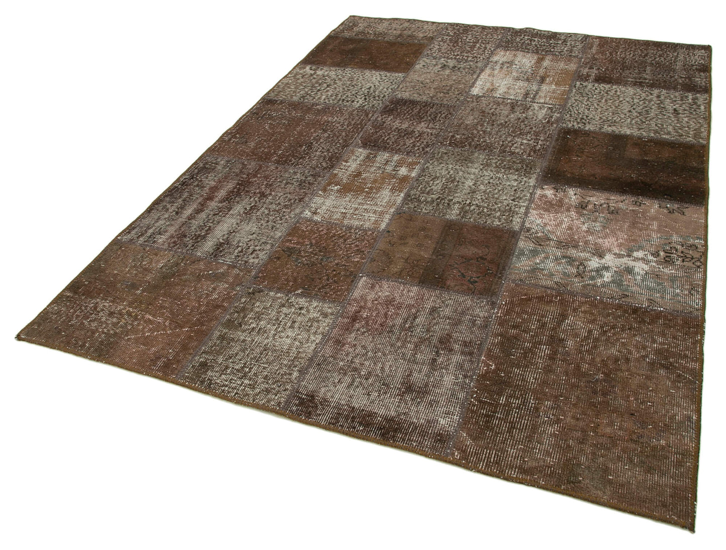 6x8 Brown Patchwork Rug - 31813