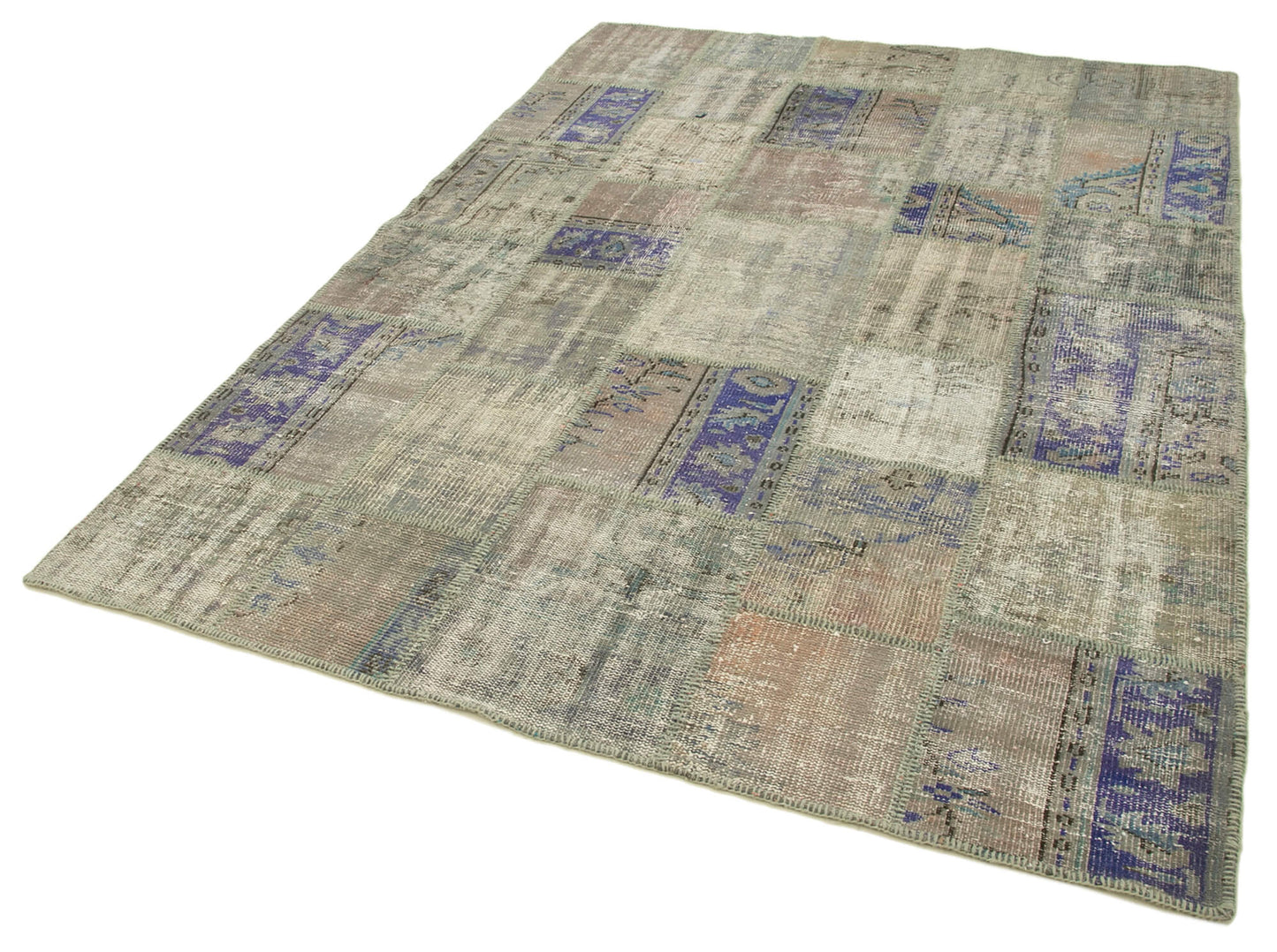 6x8 Grey Patchwork Rug - 31817