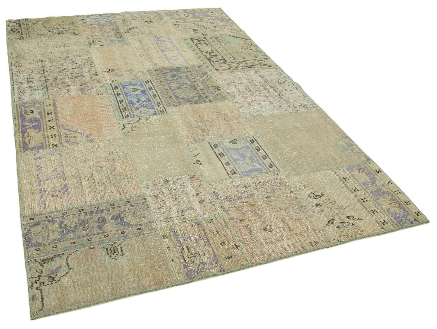 6x8 Beige Patchwork Rug - 31822