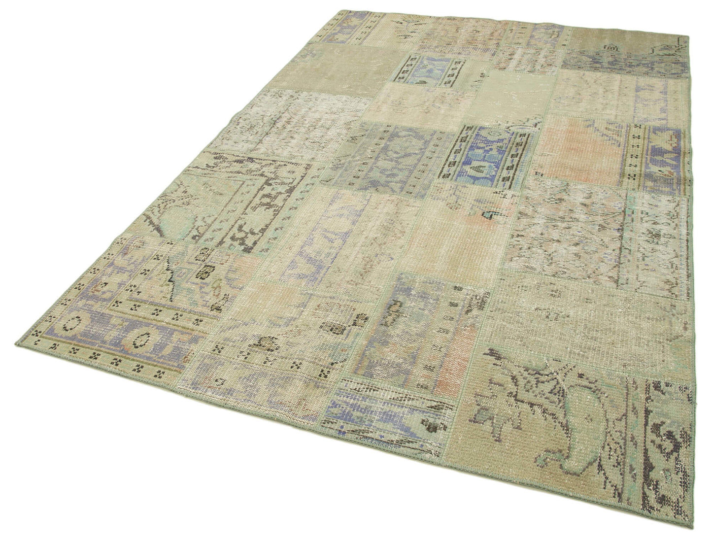 6x8 Beige Patchwork Rug - 31822