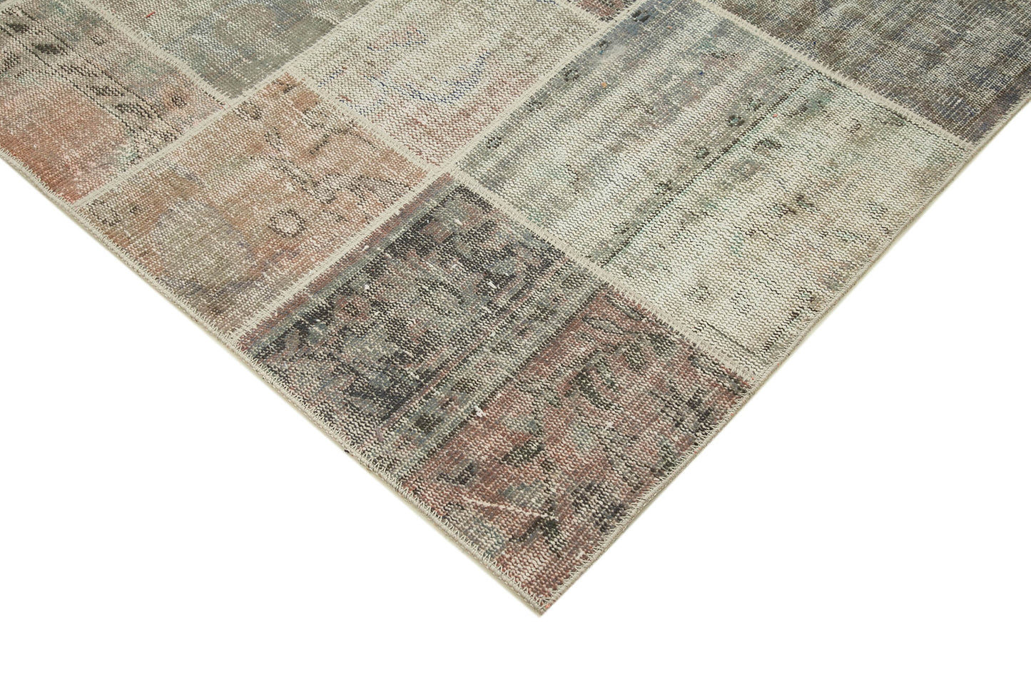 6x8 Grey Patchwork Rug - 31827