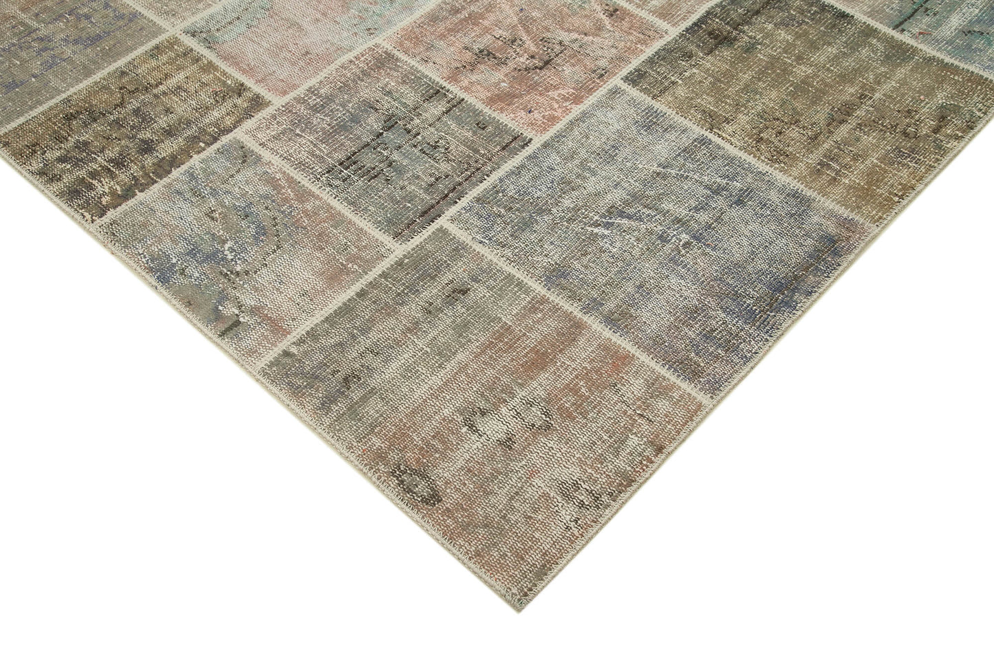 6x8 Grey Patchwork Rug - 31828